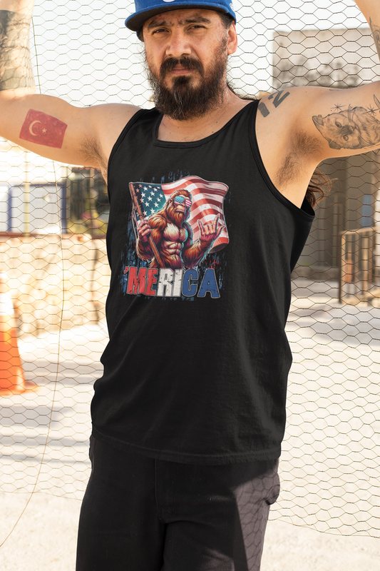'Merica Bigfoot with Flag Rock Hand Bigfoot's 'Merica Anthem!