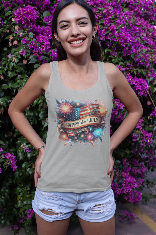 Happy 4th of July Floral Flag Blossom & Boom A 4th Celebration!