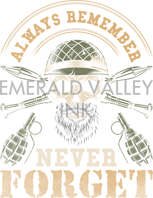 Always remember, Never Forget