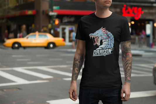 Angry Blue Spiked Dragon