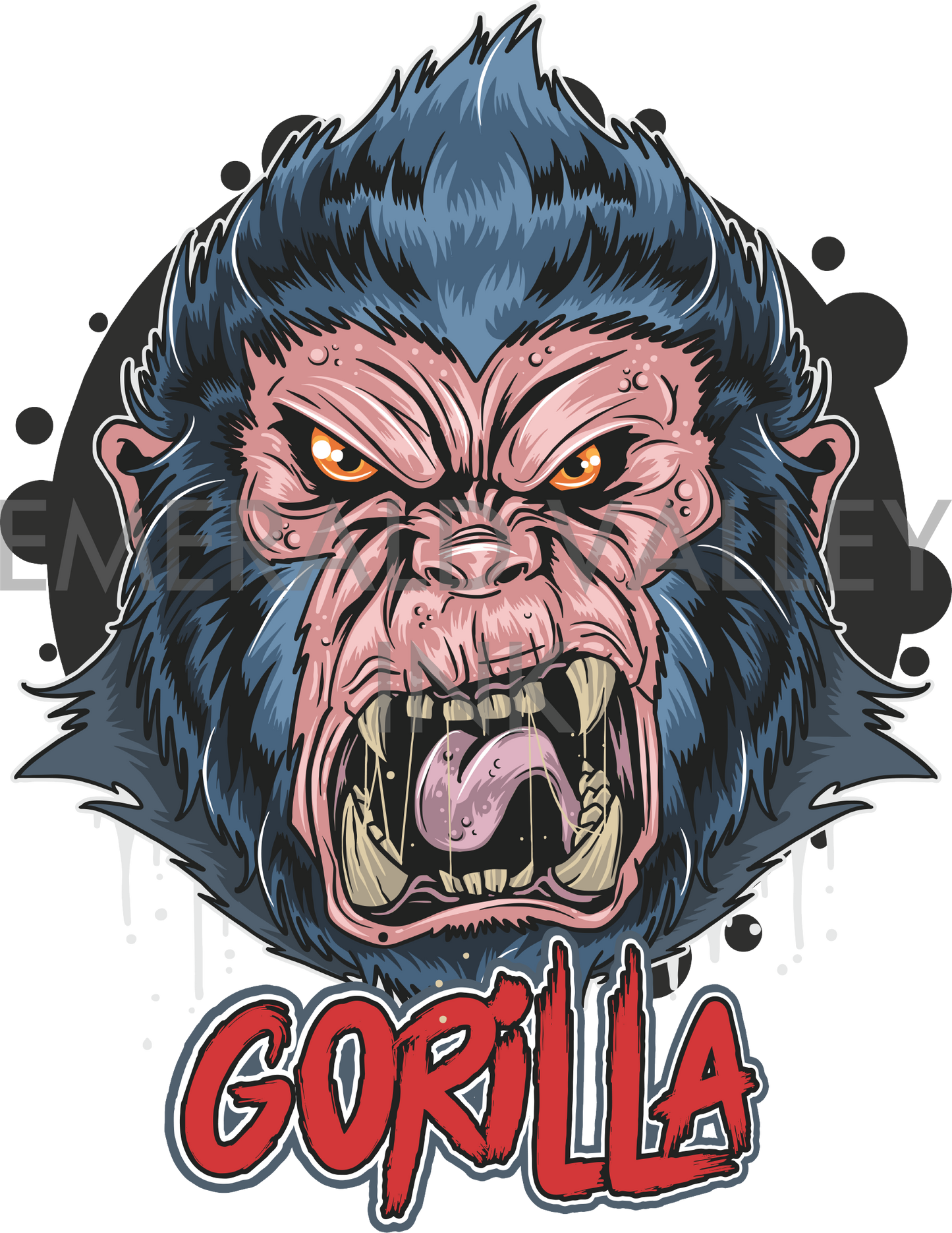 Angry Gorilla Head