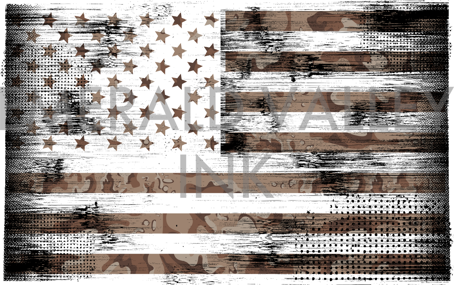 Desert Camo American Flag