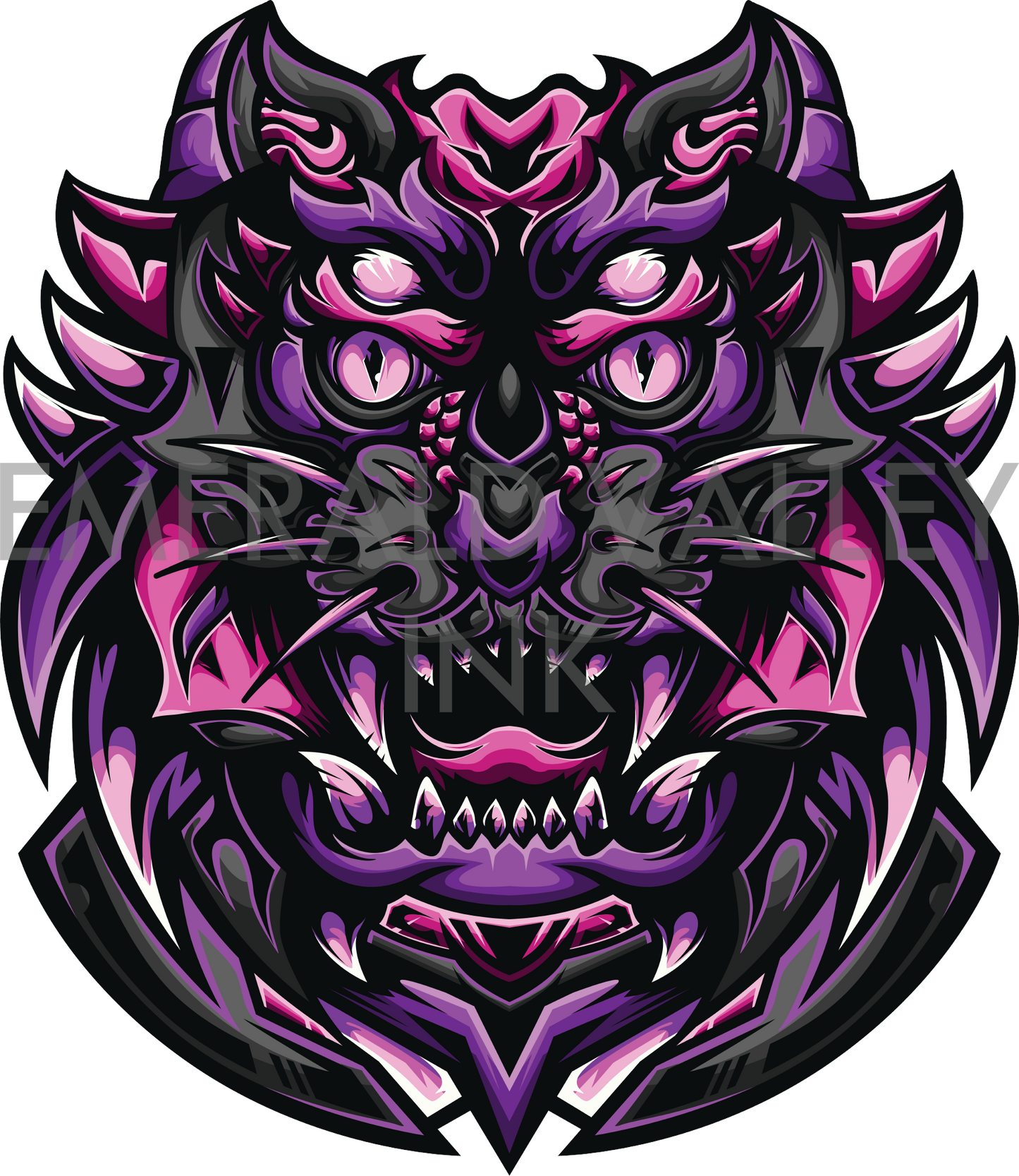 Purple Cat Graphic